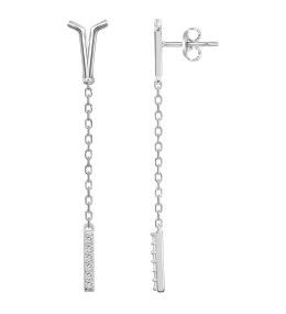 Les Boucles d'oreilles pendantes, en Argent 925/1000, Argent by Stauffer, 60400002