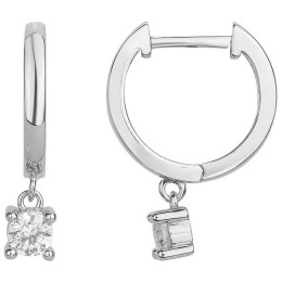 Les Boucles d'oreilles créoles, en Argent 925/1000, Argent by Stauffer, 60400030