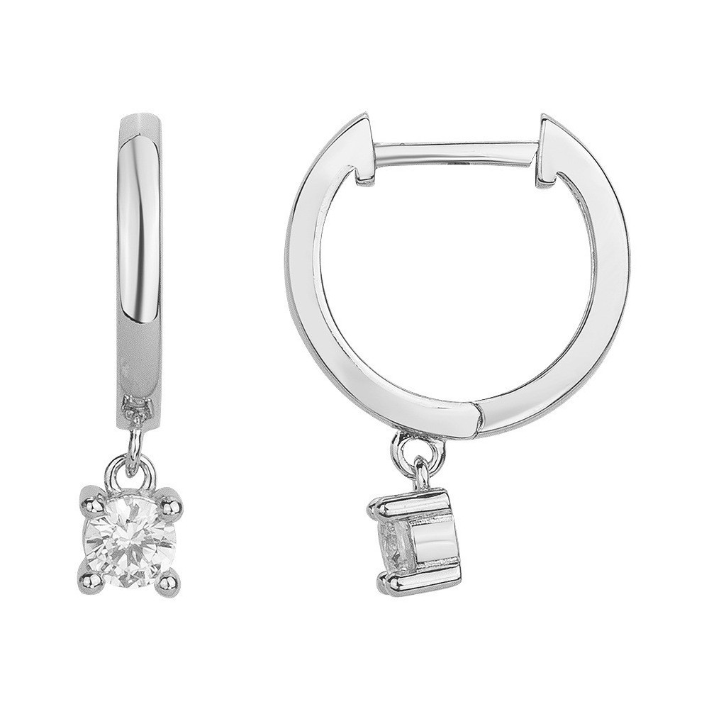 Les Boucles d'oreilles créoles, en Argent 925/1000, Argent by Stauffer, 60400030