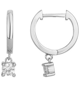 Les Boucles d'oreilles créoles, en Argent 925/1000, Argent by Stauffer, 60400030