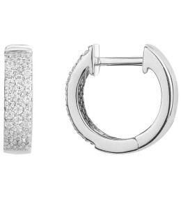Les Boucles d'oreilles créoles, en Argent 925/1000, Argent by Stauffer, 60400031