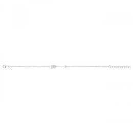 Bracelet argent 925/1000, flèche et oxydes de zirconium by Stauffer