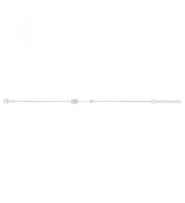 Bracelet argent 925/1000, flèche et oxydes de zirconium by Stauffer