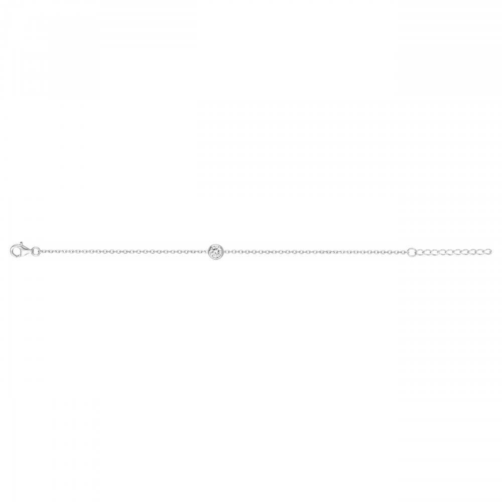 Le Bracelet argent 925/1000, oxyde de zirconium, by Stauffer