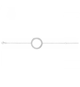 Le Bracelet argent 925/1000, oxydes de zirconium, by Stauffer