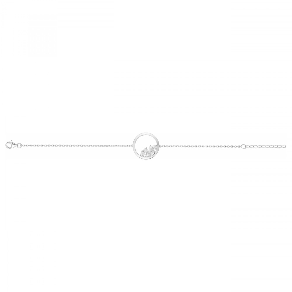 Bracelet Argent 925/1000 et 6 oxydes de zirconium by Stauffer 70300215