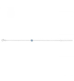 Le Bracelet argent 925/1000, spinelle bleue, by Stauffer