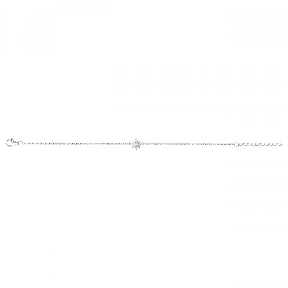 Le Bracelet argent 925/1000, oxydes de zirconium, by Stauffer