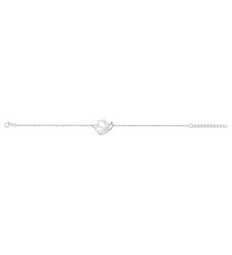 Le Bracelet argent 925/1000, papillon et oxydes de zirconium, by Stauffer