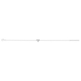 Le Bracelet argent 925/1000, triangle et oxydes de zirconium, by Stauffer