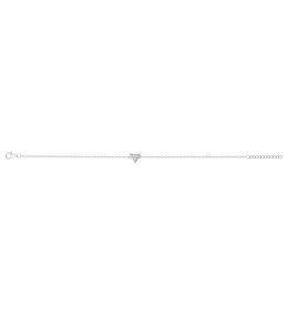 Le Bracelet argent 925/1000, triangle et oxydes de zirconium, by Stauffer