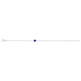 Bracelet Argent 925/1000 et 1 spinelle bleue by Stauffer 70300372