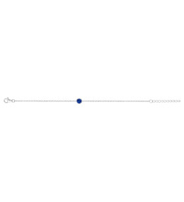 Bracelet Argent 925/1000 et 1 spinelle bleue by Stauffer 70300372