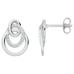 Boucles d'oreilles Argent 925/1000, Argent by Stauffer, 70400019