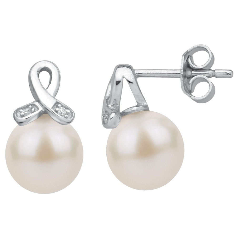 Boucles d'oreilles puces Argent by Stauffer Ref. 70400024-B