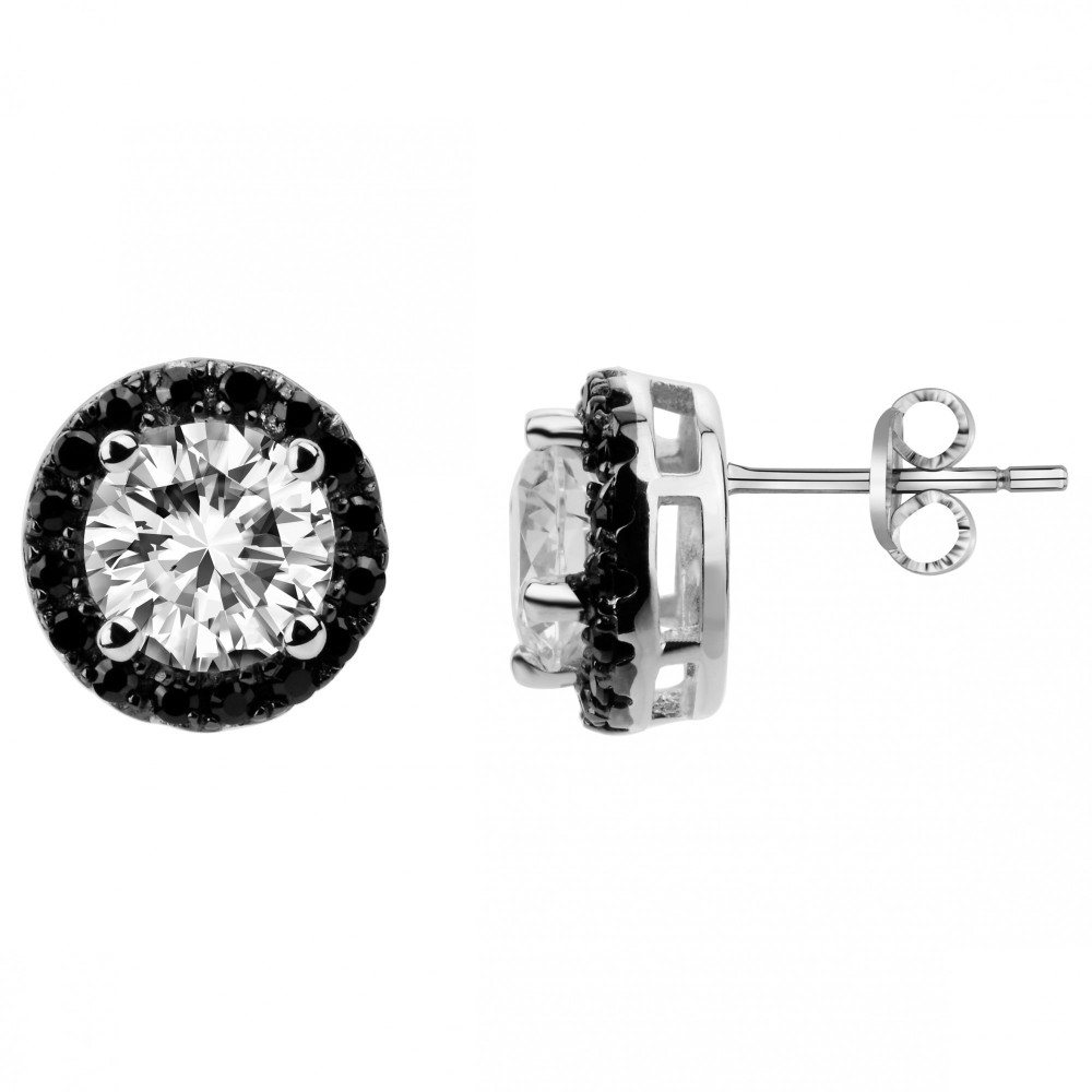 Boucles d'oreilles puces Argent by Stauffer Ref. 70400128