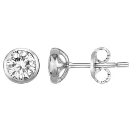 Les Boucles d'oreilles argent 925/1000, oxydes de zirconium, by Stauffer