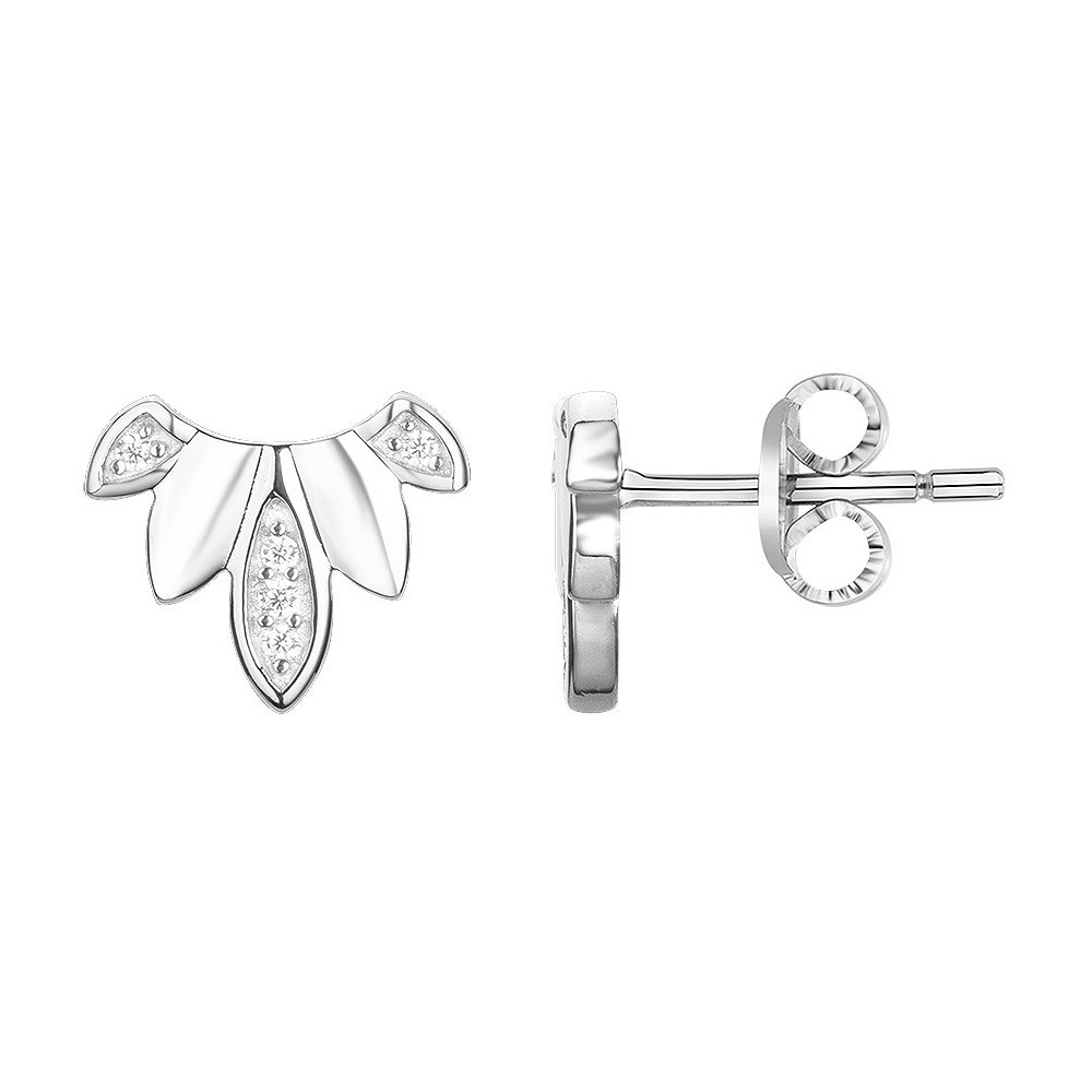 Boucles d'oreilles puces Argent by Stauffer Ref. 70400349
