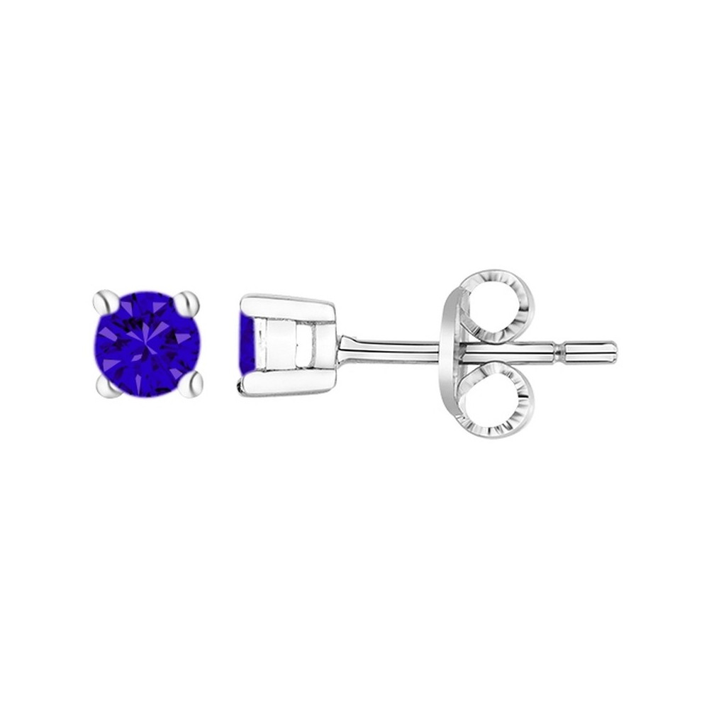 Les Boucles d'oreilles argent 925/1000, spinelle bleue saphir, by Stauffer Les Boucles d'oreilles argent 925/1000, spinelle bleue saphir, by Stauffer
