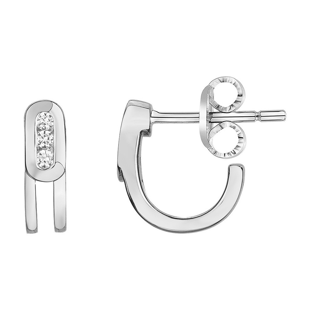 Boucles d'oreilles Argent 925/1000, Argent by Stauffer, 70400462