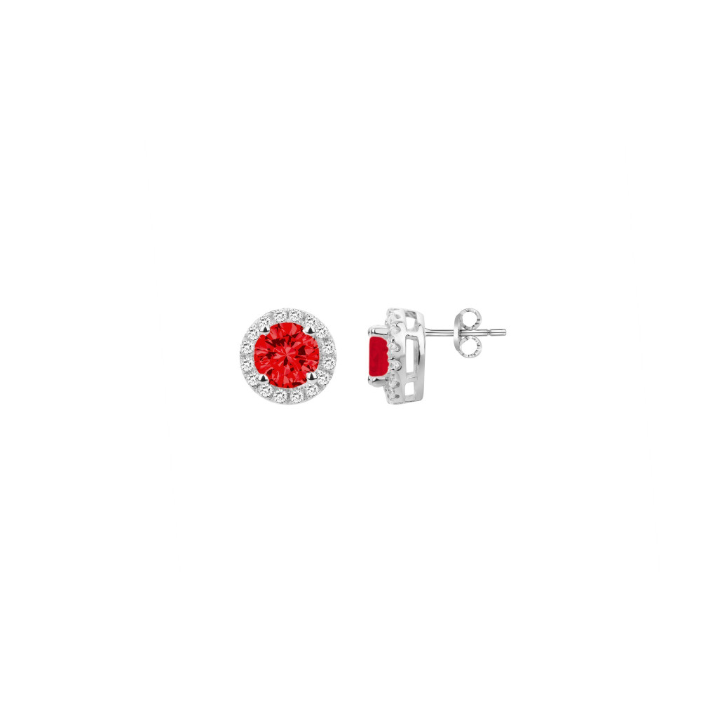Boucles d'oreilles puces Argent by Stauffer Ref. 70400505