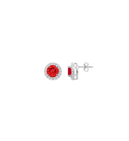Boucles d'oreilles puces Argent by Stauffer Ref. 70400505