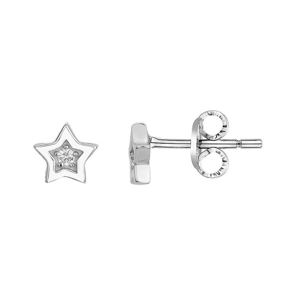 Boucles d'oreilles puces Argent by Stauffer Ref. 70400550