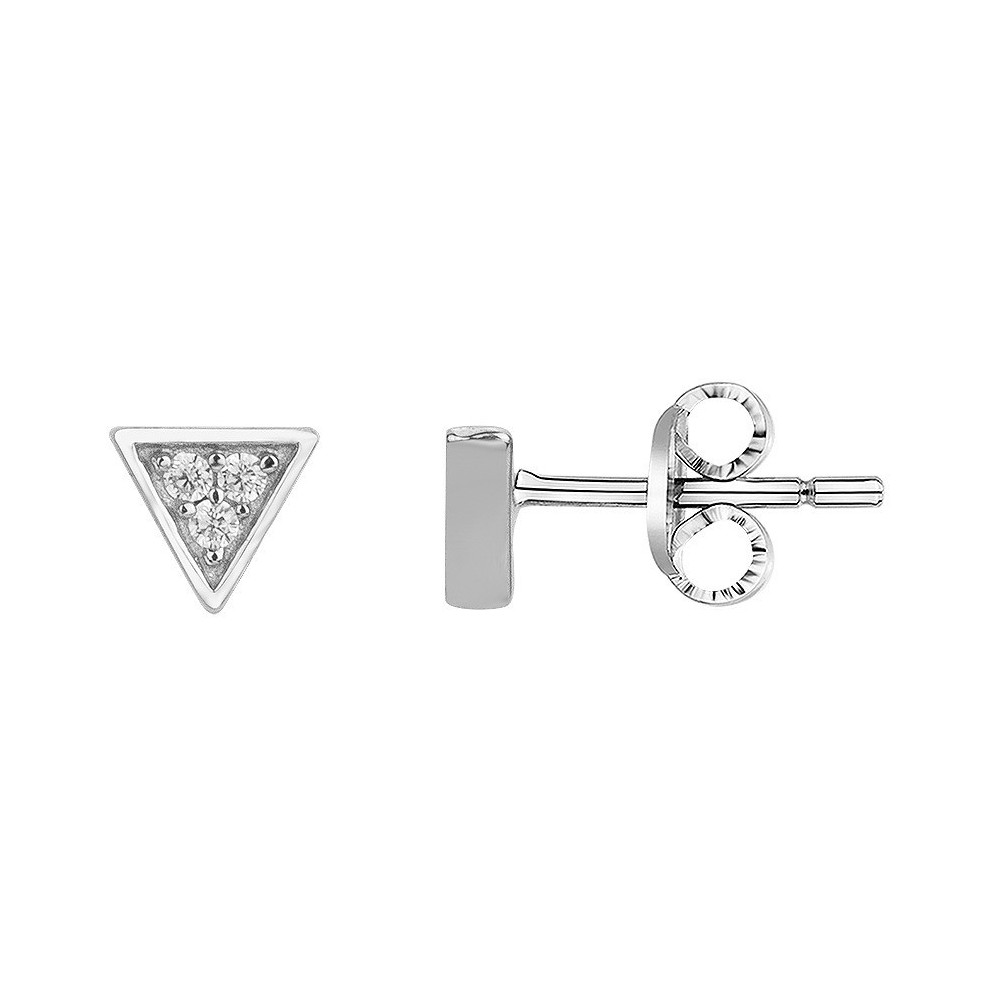 Boucles d'oreilles puces Argent by Stauffer Ref. 70400554