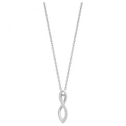 Le Collier argent 925/1000, infini et oxydes de zirconium by Stauffer