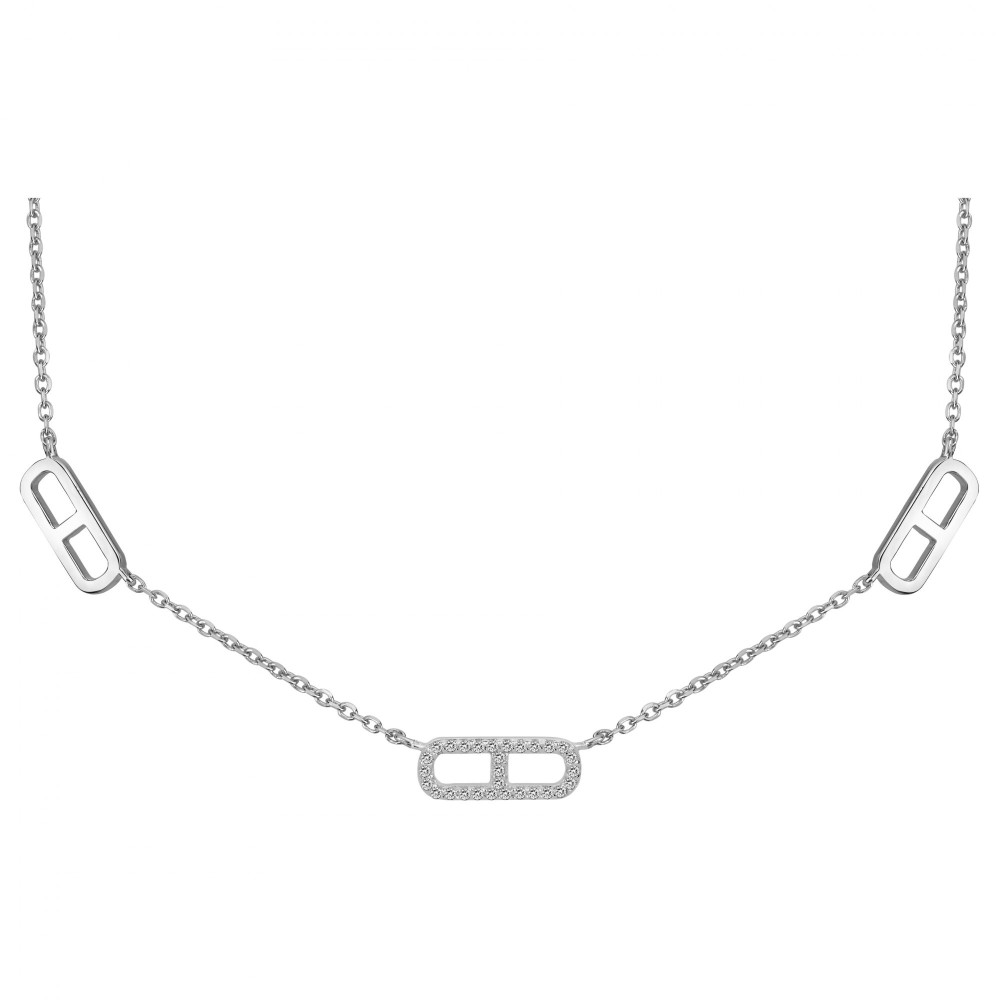 Le Collier argent 925/1000, oxydes de zirconium by Stauffer