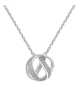 Collier Argent 925/1000 et oxydes de zirconium by Stauffer 70700260