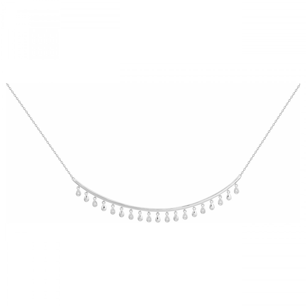 Le Collier argent 925/1000, oxydes de zirconium by Stauffer