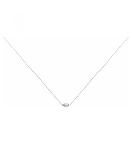 Le Collier argent 925/1000, perle de culture by Stauffer