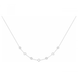 Le Collier argent 925/1000, oxydes de zirconium by Stauffer