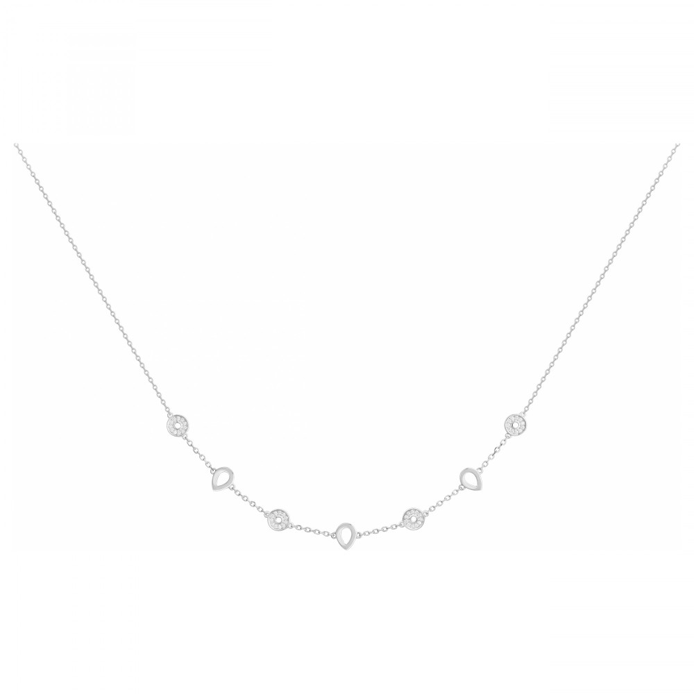 Le Collier argent 925/1000, oxydes de zirconium by Stauffer