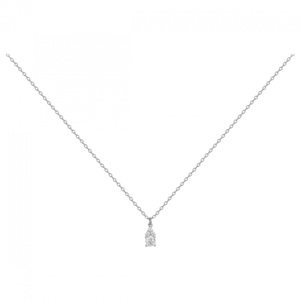 Le Collier argent 925/1000, oxydes de zirconium by Stauffer