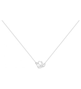 Le Collier argent 925/1000, papillon, oxydes de zirconium by Stauffer