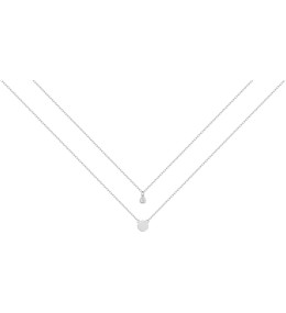 Collier double chaînes Argent by Stauffer Ref. 70700837
