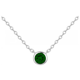 Collier Argent 925/1000 et spinelle verte by Stauffer 70700881