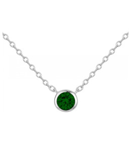 Collier Argent 925/1000 et spinelle verte by Stauffer 70700881
