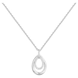 Collier Argent 925/1000 et oxydes de zirconium by Stauffer 70700907