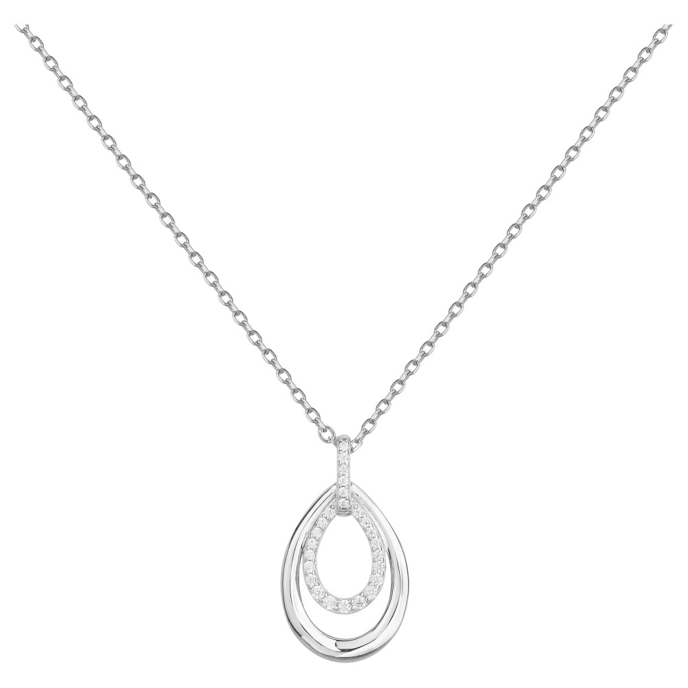 Collier Argent 925/1000 et oxydes de zirconium by Stauffer 70700907