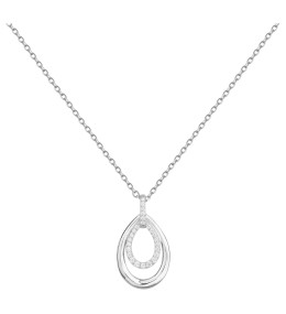 Collier Argent 925/1000 et oxydes de zirconium by Stauffer 70700907