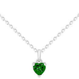 Collier Argent 925/1000 et spinelle verte by Stauffer 70700934