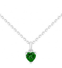 Collier Argent 925/1000 et spinelle verte by Stauffer 70700934
