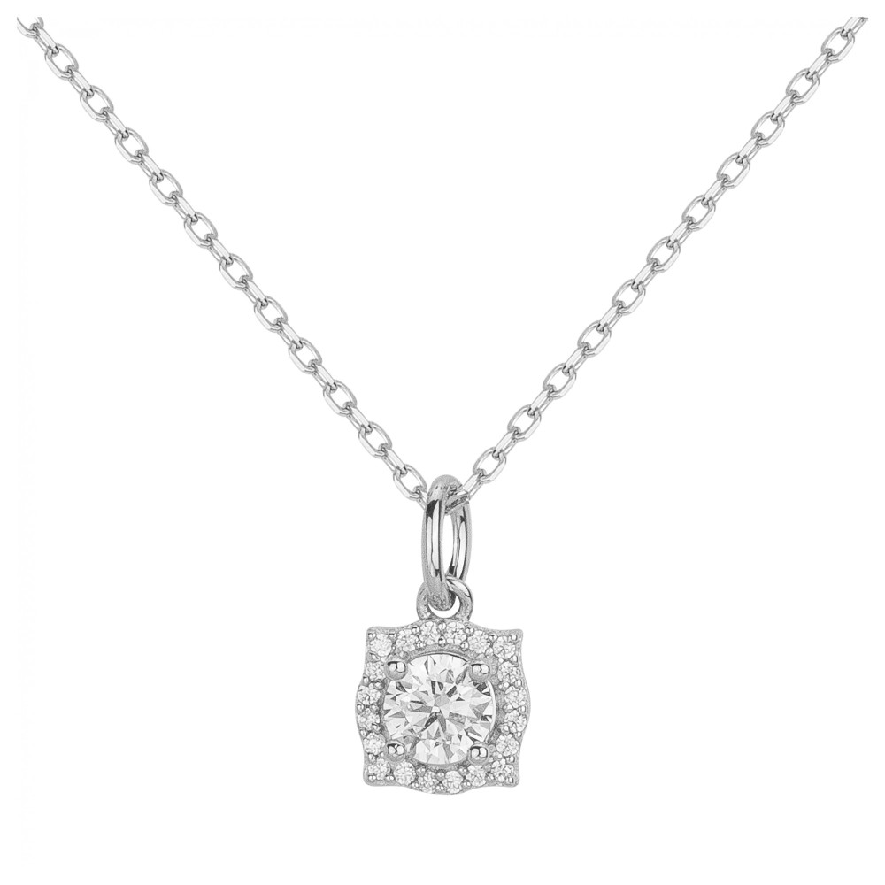 Collier Argent 925/1000 et oxydes de zirconium by Stauffer 70700909