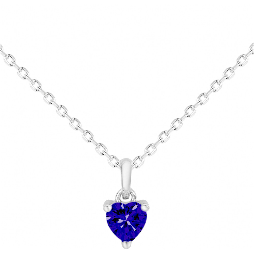Collier Argent 925/1000 et spinelle bleue by Stauffer 70700936
