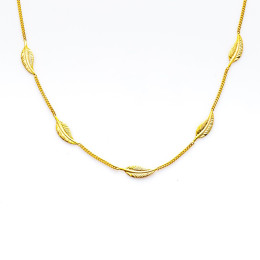 le Collier or jaune 375/1000 , plumes by Stauffer