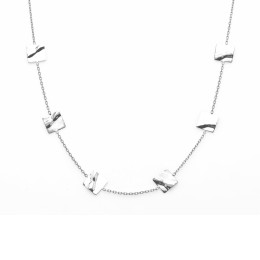 le Collier or gris 375/1000 , motifs carrés froissés, by Stauffer