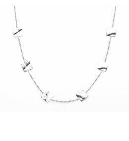 le Collier or gris 375/1000 , motifs carrés froissés, by Stauffer